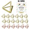 10/24pcs Metallic Gold Place Cards Table Number Stands for Photos Food Sign Memo Note Place Card Display Holder Wedding Supplies
