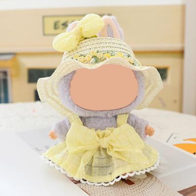 Doll Clothes Set Fashion Hat Skirt Outfit Stylish Accessories for La-bubu Dolls Elegant Display Doll Outfits