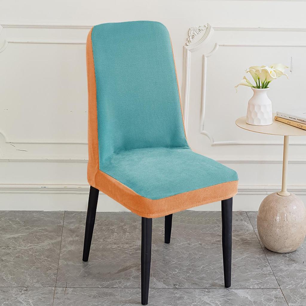 Chenille Luxury Arc Dining Chair Cover - Anti-Scratch and Universal Fit