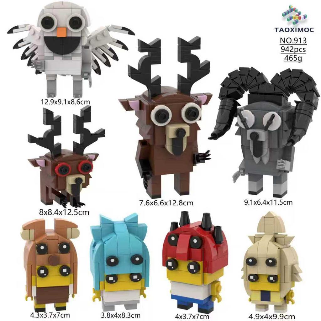 99 Nights in The Forest Building Blocks Horror Deer Brick Figure 99 Nights Blocks for Kids Birthday Construction Toys