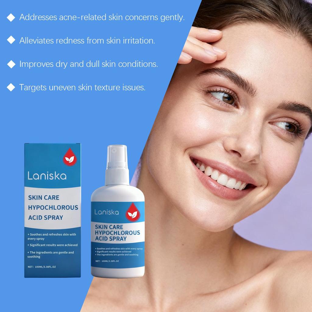 Hypochlorous Acid Facial Spray Reduce Redness Breakouts Soothing for Daily Facial Rescue Calm Redness Skin Care Products