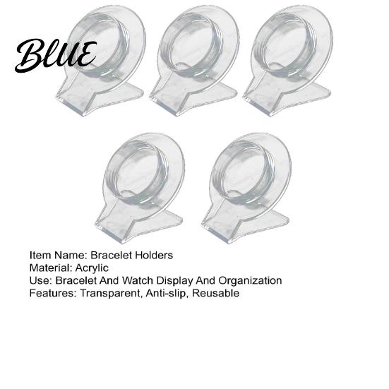 Lightweight Necklace Holder 5 Pcs Transparent Bracelet Display Compact Portable