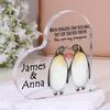 Romantic Penguin Plaque - "When Penguins Find Their Mate, They Stay Together Forever" - Perfect Wedding Anniversary, Valentine'S Day, or Birthday Gift