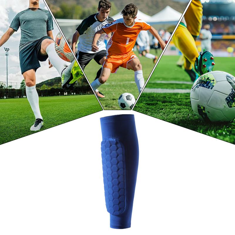 1pc Leg Sleeves Shin Guards Shock-resistant With Honeycomb Pad Support Sock Shin Protector Soccer gear Soccer Sports Legging