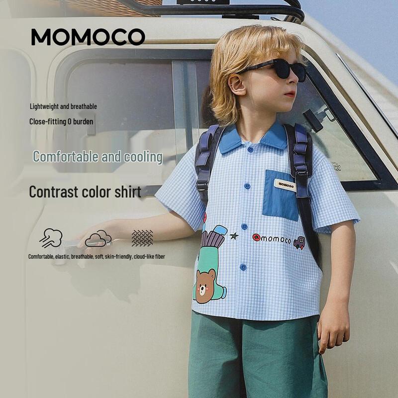 MOMOCO Boys  Short Sleeve Casual Shirt 150