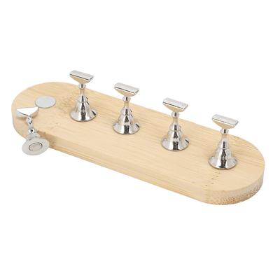 Nail Display Stand DIY Log Press On Fixation Magnetic Fake Nail Holder for Beginner Manicure