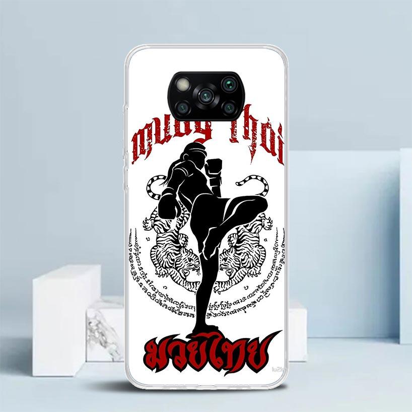 Muay Thai Fight Boxing Phone Case For Xiaomi Poco F7 Ultra X5 X6 X7 Pro M7 Redmi 15C 15 13C 13 12C 12 10C 10 10A 9 9C 9A 9T Cove
