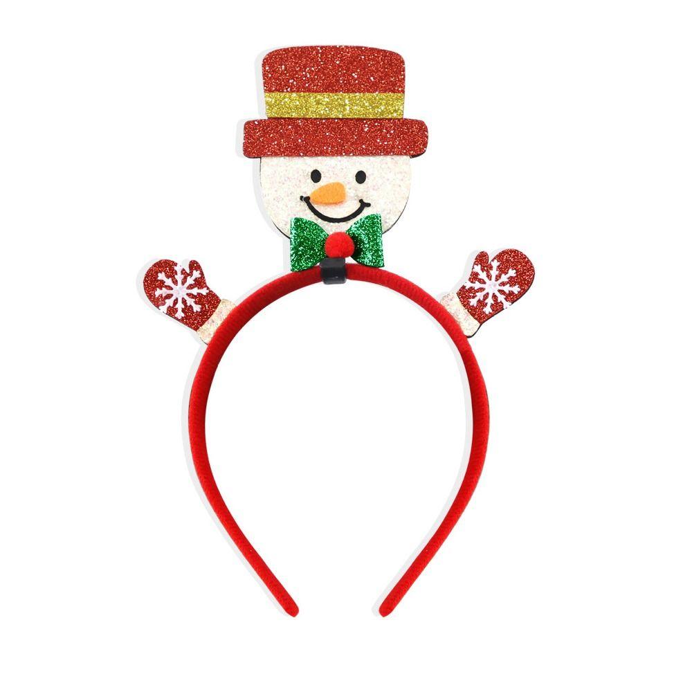 Snowman Reindeer Christmas Headbands Cute Merry Christmas Decorations Party Favors