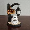 Warm Soft Light Desktop Lamp Wizard Silhouette Decorative Ornament Halloween Decor  Indoor Space