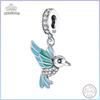 Genuine Copper Bird Animal Shiny Zirconia Charm Bead Elements 3Mm Handcraft Project Holiday High-Grade Jewelry Creation Present Choice Crafting Work