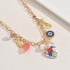 Wind Ladies Geometric Necklace Niche Premium Sense Inlaid Pearl Bow Design Clavicle Chain Necklace