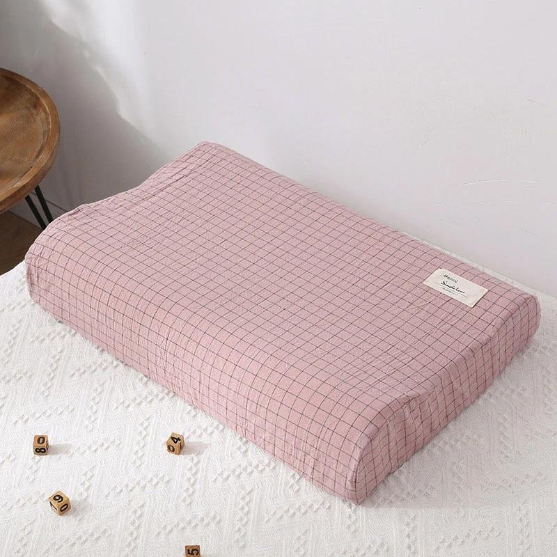 1 buc. Fețe de pernă din latex Moale Solid Moale Spumă cu memorie Gât Husă pernă cu memorie Husă de bumbac pentru pernă Fețe de pernă 40x60CM Dungi Carouri