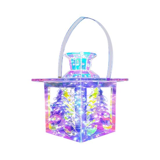 LED Christmas Ornaments Colorful Lighted Tree Decor USB Plug-in Xmas Decoration for Indoor Outdoor Festive Atmosphere Lighting