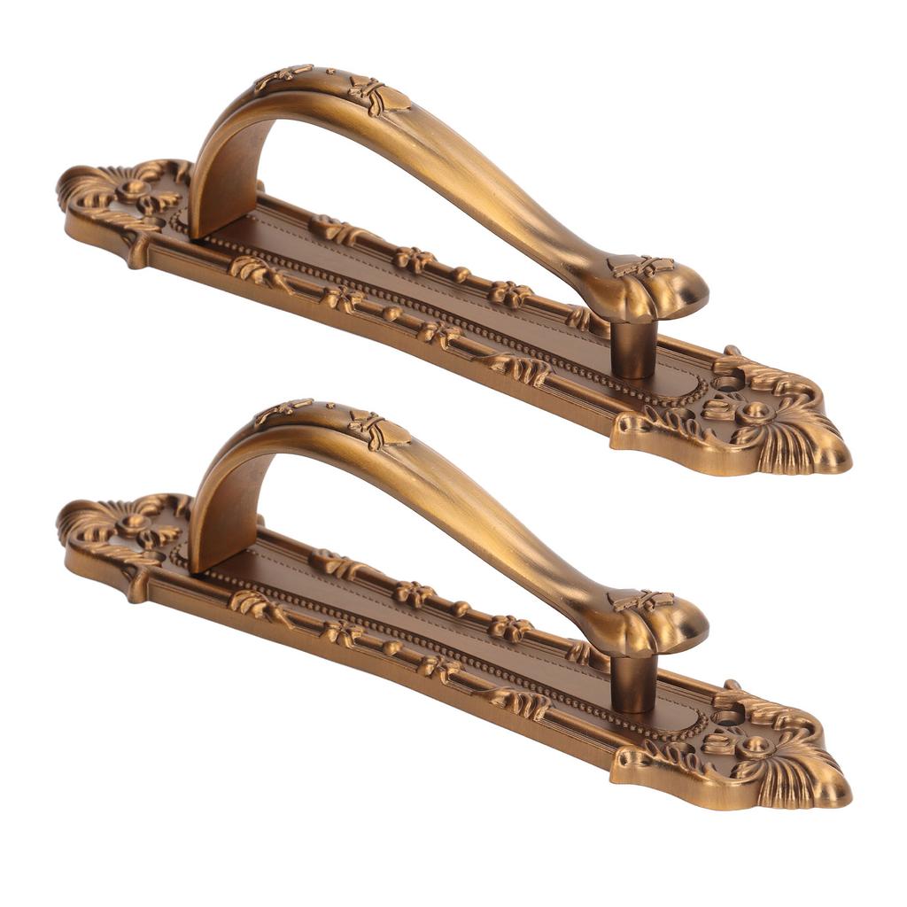 2 Set Sliding Barn Door Handles and Pulls Aluminum Alloy Bronze Pull Handle for Sliding Doors Gates