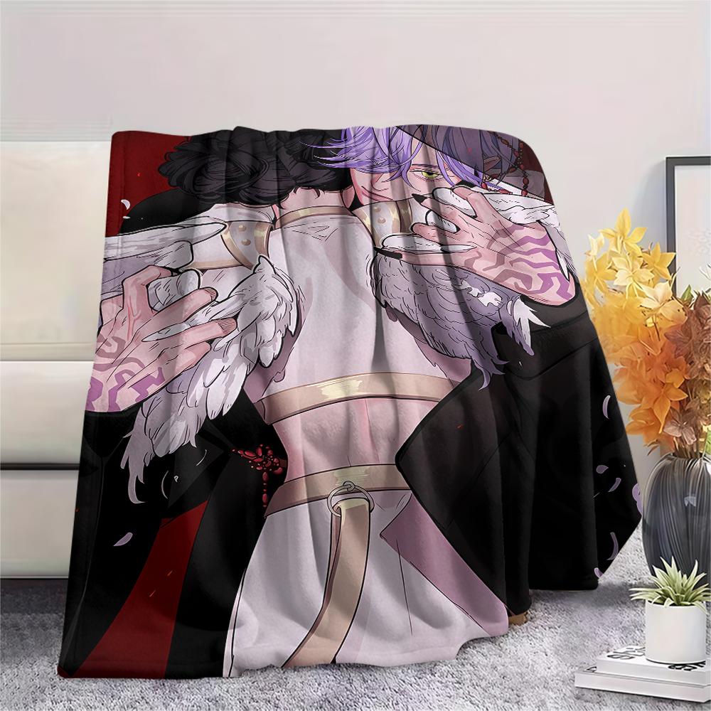 1 Stück Kpop Dämonenjäger Druck Flanelldecke, Hohe Qualität für alle Jahreszeiten, Heimdekoration, Wärme und Komfort, Perfekt für Weihnachtsgeschenke
