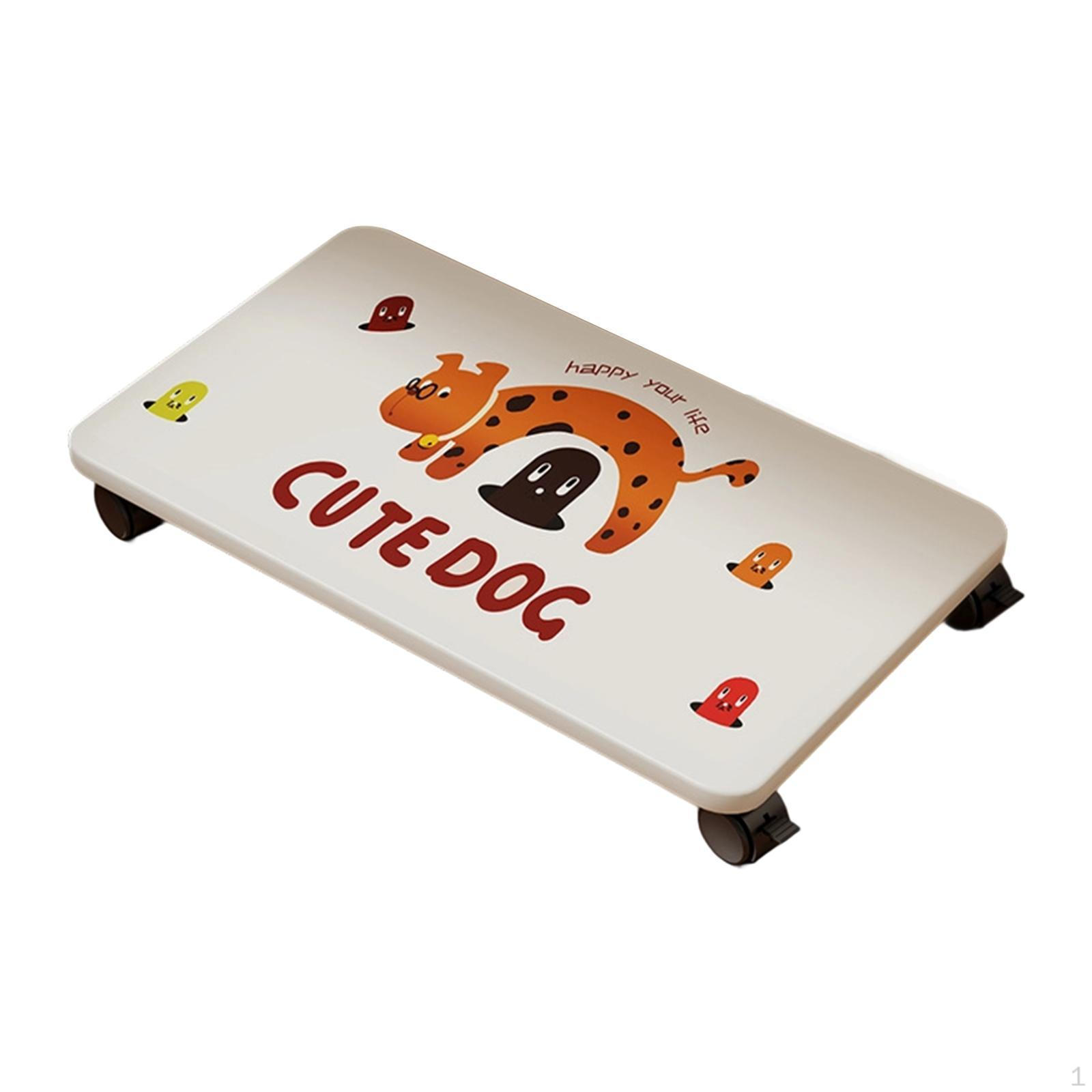 

Подставка для компьютера ПК Напольная тележка Подставка с 4 колесиками Мобильный держатель для ЦП для школы офиса белый