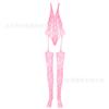 Sex Underwear Hollow Mesh Transparent One-piece Pajamas Nylon Jacquard One-piece