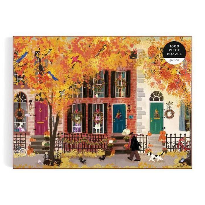Arborescence Puzzel - Galison - Herfst In De Buurt - 1000 Stukjes - Veelkleurig - 68, 6 X 50, 8 Cm