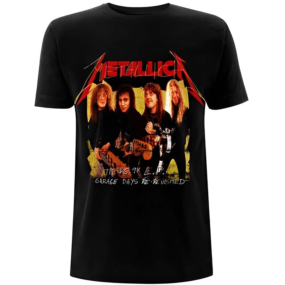 Оригинальная желтая футболка Metallica Garage Photo S-2XL НОВАЯ L