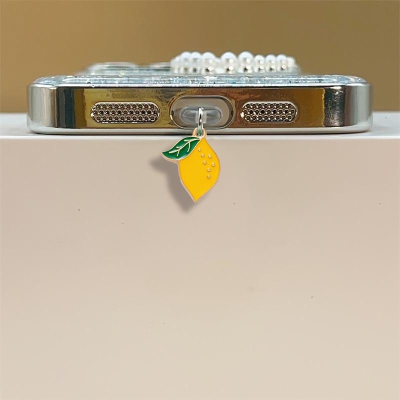 

Mobile Phone Dust Plug Pendant Dust Plug Accessories Decoration,Fruit Lemon Cherry Strawberry Pineapple Avocado Banana For IPhone5-14