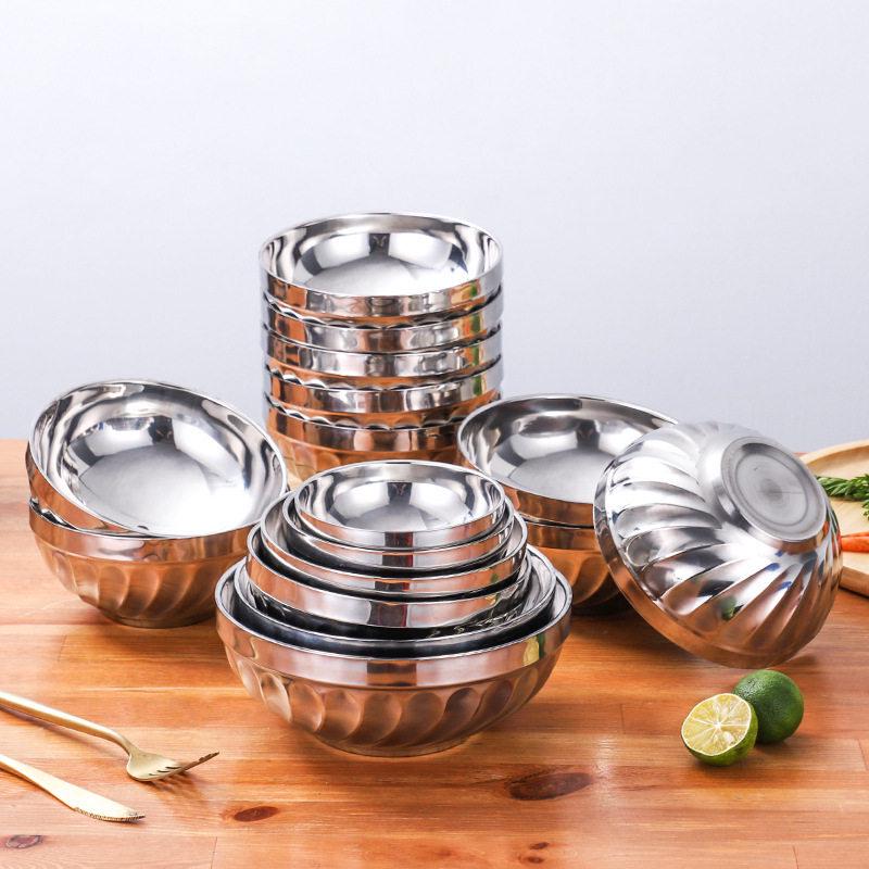 Sweet Elegant Double-Layer Insulated Stainless Steel Bowl