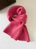 High quality% Australian wool solid color hat scarf gloves three-piece winter warm knitted suit women