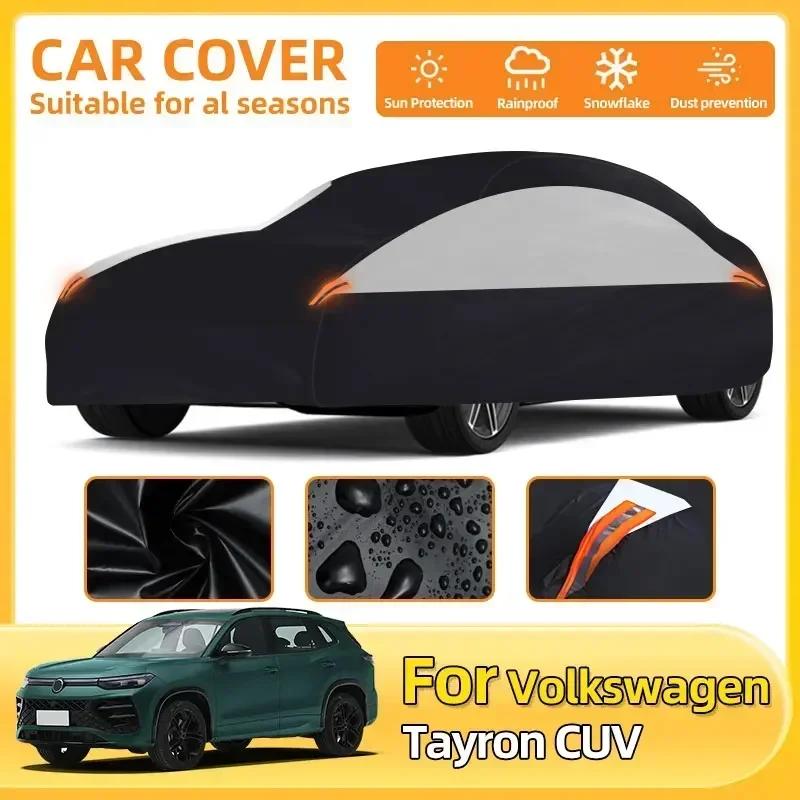 For VW For Volkswagen Tayron CUV 2022 2023 2024 Full Car Covers Portable Fit Outdoor Waterproof Sun Rain Snow Protection UV Univ MZ2