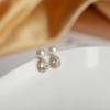 S911 Silver Needle Korean Water Drop Natural Freshwater Pearl Earrings Simple Versatile Light Luxury Temperament Commuter Earrings Women
