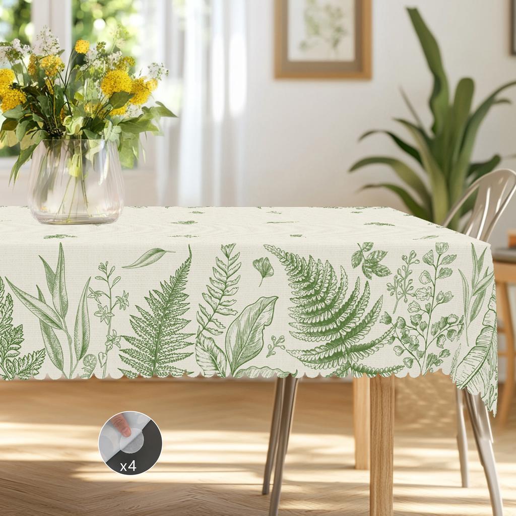 1 Stück Floral Runde Quadratische Tischdecke Wasserdicht Retro Rosen Design Frühling Sommer Zuhause Küche Picknick Geschenk