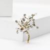Fashion Small Fresh Pearl Wishing Tree Brooch Temperament Elegant Women'S Dress Cheongsam Corsage Jewelry Plant Pin
