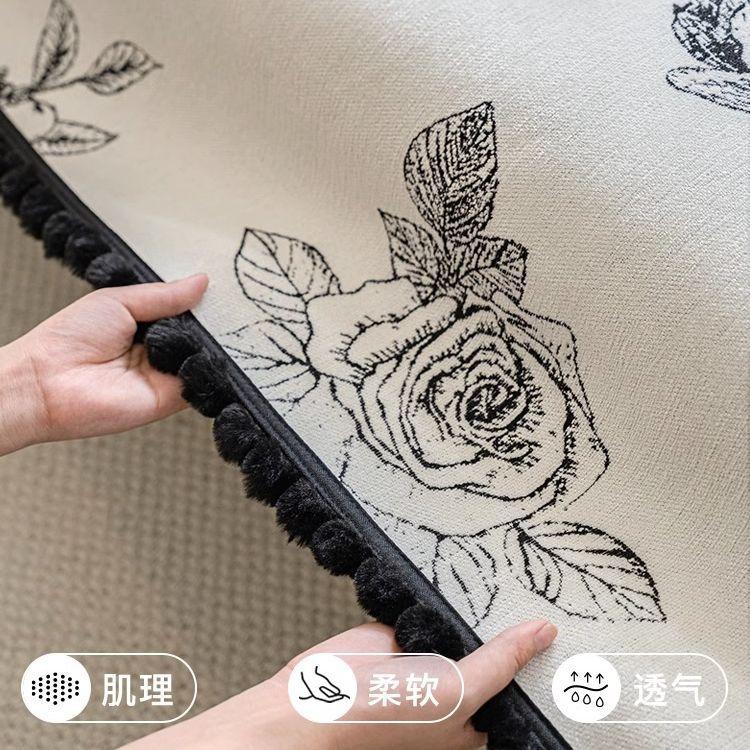 Luksus Sofamatte Håndkle Med Pelskant Sofatrekk til Stue L-form Sjeselong Sofa Trekktrekk Kjæledyr Barn Matte Trekk