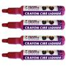 Liquid Wax Crayon - GRAINE CREATIVE - 4 Crayons - Red - 30 Ml - Mixed