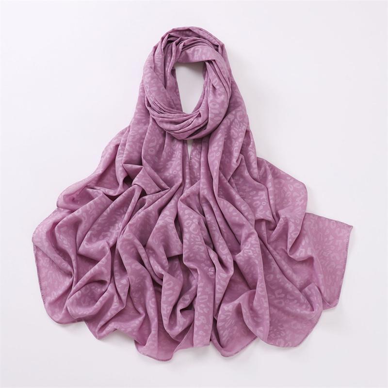 Fashion Press Leopard Dot Bubble Chiffon Instant Hijab Shawl Lady High Quality Wrap Beach Bufandas Ramadan Muslim Sjaal 170*70Cm