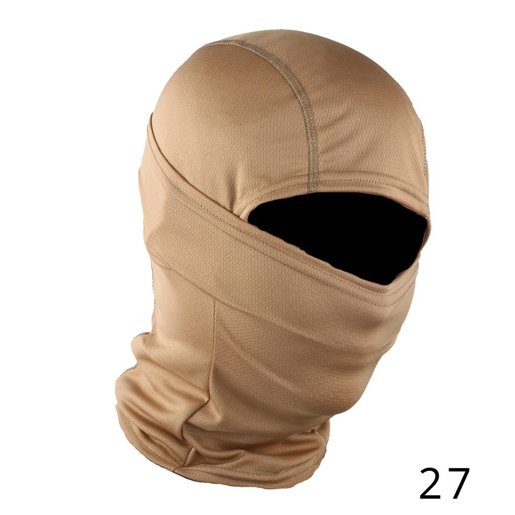 Outdoor Camouflage Camo Balaclava Army Tactical Military Ski Full Face Mask Motorcycle Bicycle Caps Full Face Mask 27 COLORS