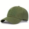 American Flag Embroidered Baseball Cap With Adjustable Fit For Summer Casual Wear