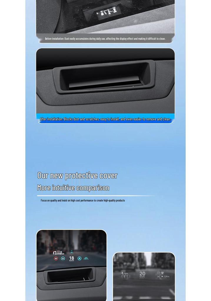 L90 Silicone HUD Dashboard Protective Cover for Car Accessories