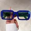 Vintage Rectangle Sunglasses Fashion Square Candy Color Shades Eyewear Trendy Retro Women Brand Design UV400 Sun Glasses