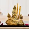 Busto del volto di Tirupati Balaji Venkateshwara Idolo Chakra di Vishnu Namah Conchiglia Statua in alluminio, Soprammobile da tavolo per casa e ufficio Regali per l'inaugurazione della casa