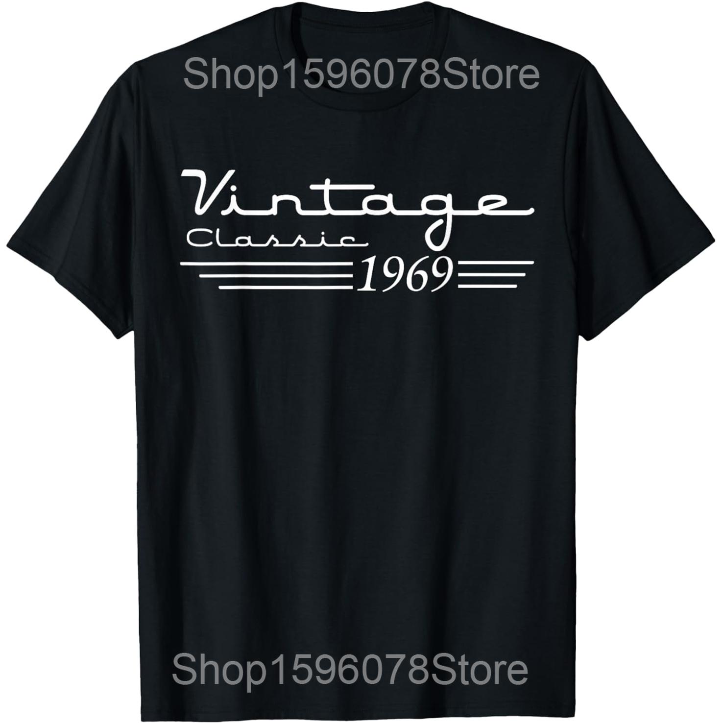 

56th Birthday Decorations Vintage 1969 56 Years Old T Shirts Men Humor Streetwear Tee Shirt Short Sleeve Unisex Loose Clothing S