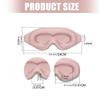 Rebounds Memory Foam Sleep Masks 3D Contoured Shape Eliminates Eye Socket Pressure Adjustable Straps Secures Fit During Travel