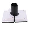 HVAC Wall Penetration Line Set Cover Kit Plastic Split AC Line Set Wall Cover with Soft Gasket for Indoor Outdoor   Conditioner