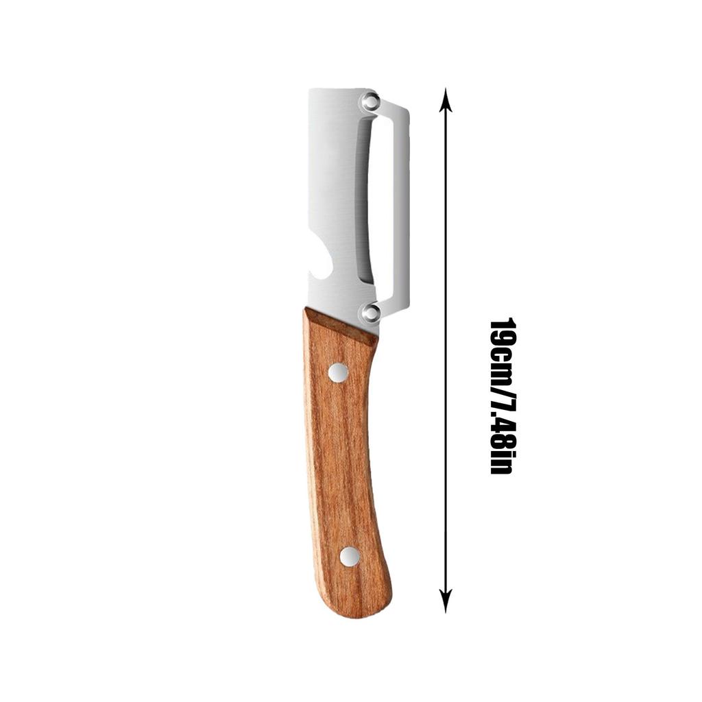 Stainless Steel Peeler Wooden Handle For Peeling Slicing Fruits Vegetables Durable Smooth Operation Peeler Kitchen Accessories
