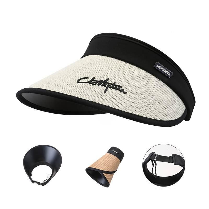 

Пустая шляпа-канотье женская летняя велосипедная новая солнцезащитная шляпа от солнца защита от УФ-лучей большая кромка виниловая шляпа от солнца