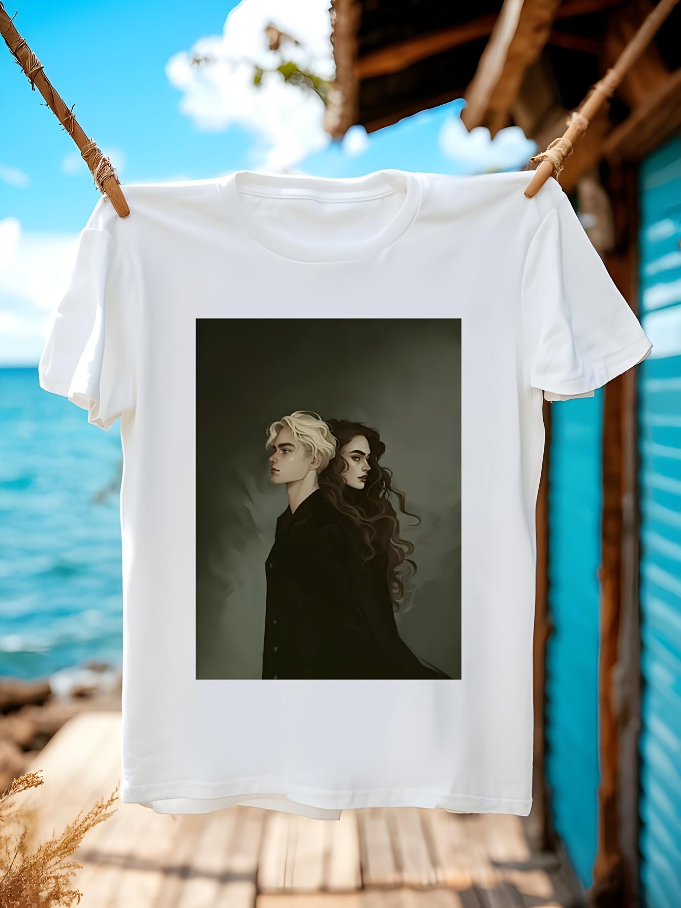 Dramione Back to Back Vintage Clothes Oversized Customizeds for Men Cotton T-shirt M