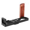 Wooden L Shape Handle Grip Fit for G7XII G7XIII Camera with Quick Release Baseplate Hand Grip Holder