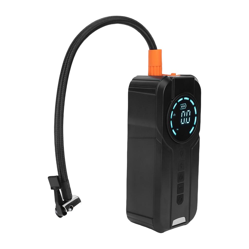 Car Jump Starter Portable Air Compressor 10000mAh with Pressure Display Emergency Lighting Cordless Tire Inflator for