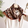68Cm Polka Dot Leopard Print Scarf For Women Spring And Summer Thin Imitation Silk Scarf Trendy Versatile Headscarf Shawl