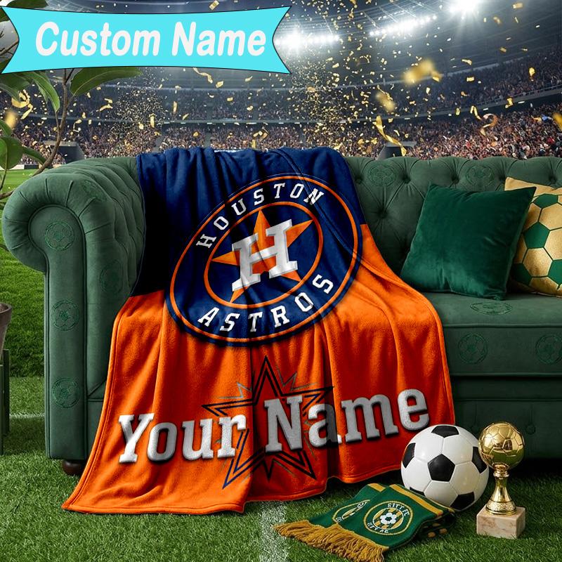 Custom Name Blanket Houston basketball Graffiti Art Blanket Bedding Blanket for Travel, Camping, Living Rooms, Offices, Sofas, Fan Christmas gift