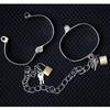 Sex Bondage Edelstahl Handschellen Abschließbare Fesseln Sexspielzeug Metall Handschellen Fußfesseln Fesseln Erotikspiele Spielzeug BDSM