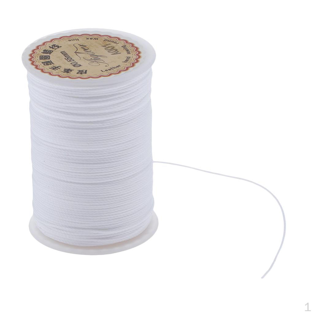 6 0.55mm Leather Waxed Thread Polyester Cord String for DIY Stitching